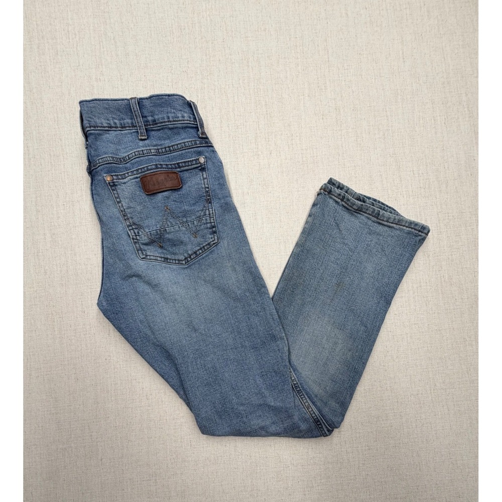 Wrangler Retro Slim Boot Jeans 31x34 Medium Wash Denim 1077MWZBR Mens
